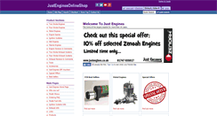 Desktop Screenshot of justengines.co.uk